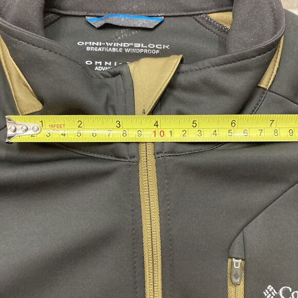 Columbia Omni-Wind Jacket -Men's Sz M -Brown & Beige Wind Resistant -Omni-Shield - Picture 11 of 14